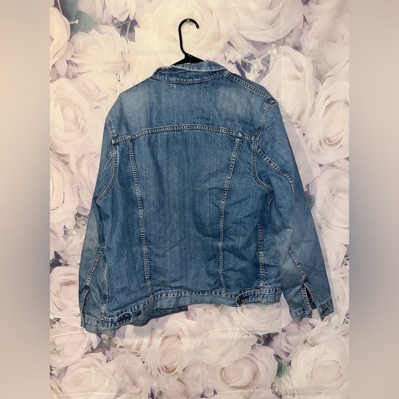 Vintage Levi’s 80s/90s Flannel Plaid Lined Denim Trucker Jacket Size Large - Picture 8 of 8